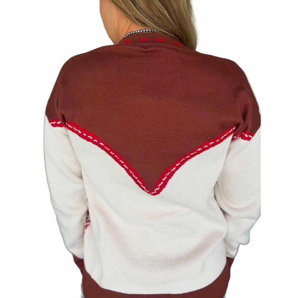NEW STERLING KREEK the bronc sweater in white - Picture 5 of 8